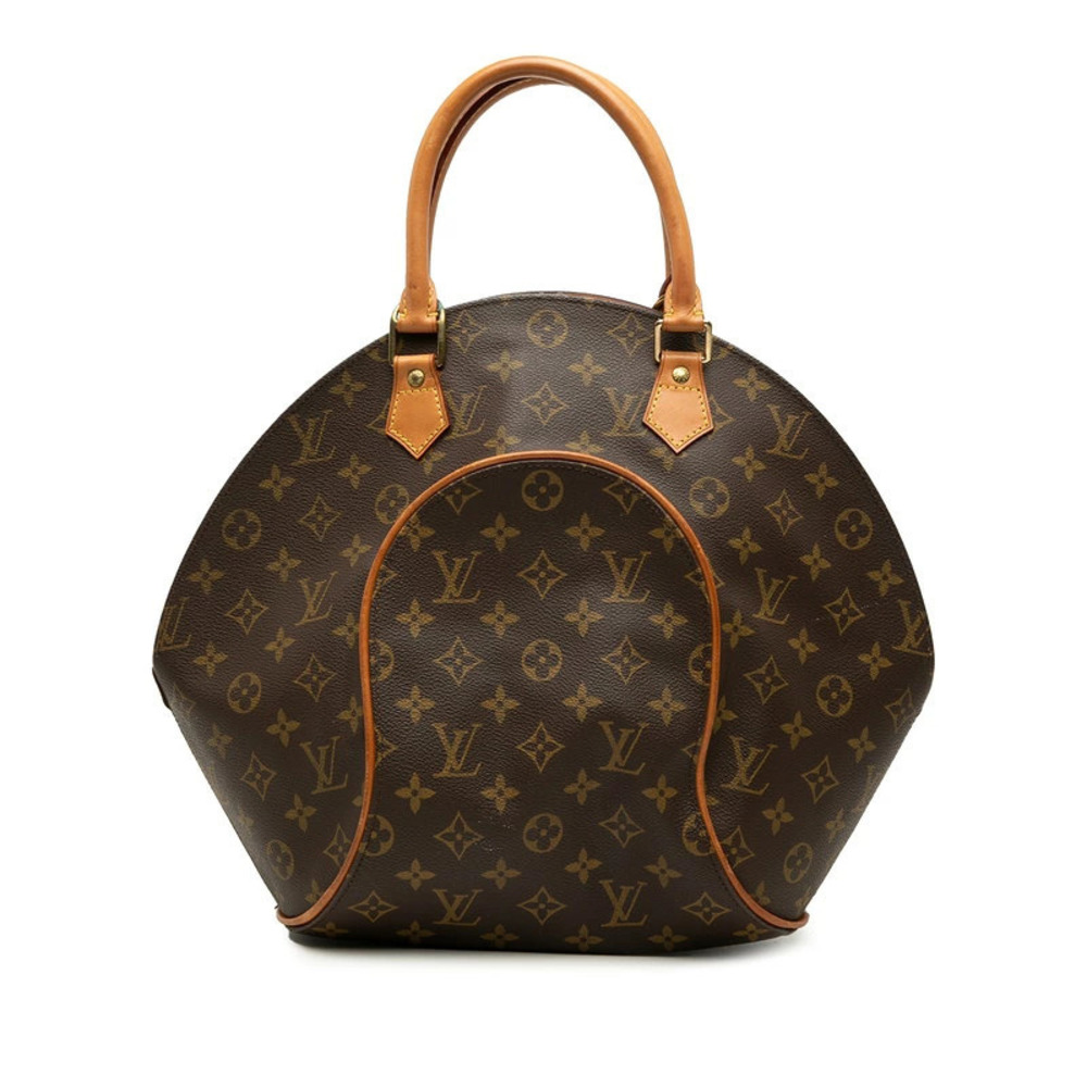Louis Vuitton Monogram Ellipse Handbag Brown Leather